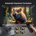thumbnail image 2 of Golden Projector with WiFi and Bluetooth, Projector 1080P, Portable Projector, Auto Focus Keystone, 2 of 12