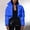 Blue, variant on TAIAOJING Women's Winter Cropped Puffer Jacket Ladies Autumn Warm Short Shiny Padded Hooded Leather Oversized Zip-Up Quilted Puffy Short Down Coat