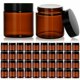 thumbnail image 1 of Frascos de vidrio ZILAMGOO, 4 onzas, color ámbar (120 ml) con tapas, paquete de 40, 1 of 9