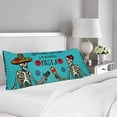 thumbnail image 2 of ABPHOTO Day Of Dead Body Pillow Covers Pillowcase Throw Pillows 20x60 inch, 2 of 2