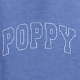thumbnail image 6 of Wild Bobby POPPY Varsity Letters Unisex Hoodie Sweatshirt, 6 of 6