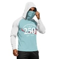 thumbnail image 2 of Homeyce 4th of July Fishing Hoodies for Men Upf 50+ UV Rash Guard Shirt Long Sleeve Performance Fishing Hiking Shirt Hoodies with Mask,Green 2XL, 2 of 3