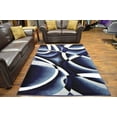 thumbnail image 5 of Premium 3D Hand Carved Modern 5x8 5x7 Rug Contemporary 2305 Navy Blue, 5 of 10