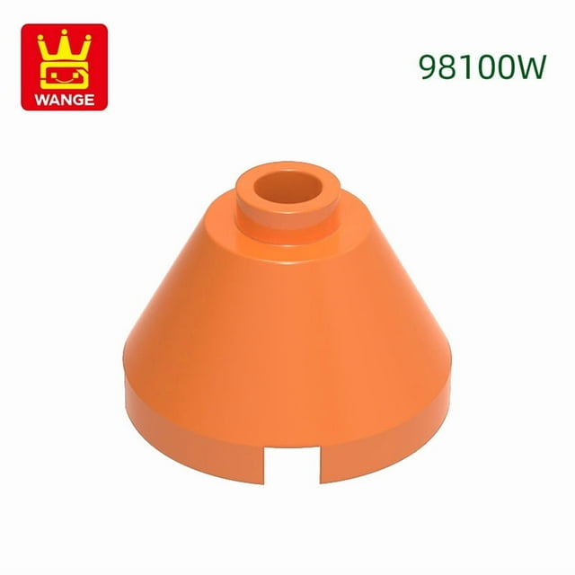 149Pcs/Lot 98100W 2X2 Cone Building Blocks MOC Construction Accessories Compatible with Brick Children Toys Gift Box 12.Orange 149pc