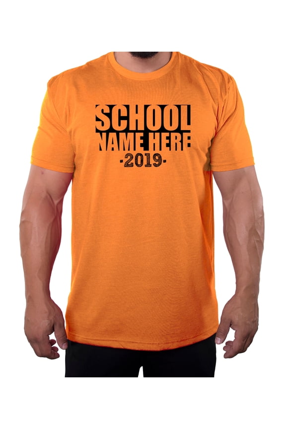 Senior Men's T-shirts, Class of 2019 Customized Shirts, Graduation T-shirts - School