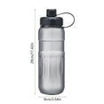 thumbnail image 3 of Fmbmuo Water Bottle High Volume Sports Gray Plastic 1L with Carry Handle, 3 of 5