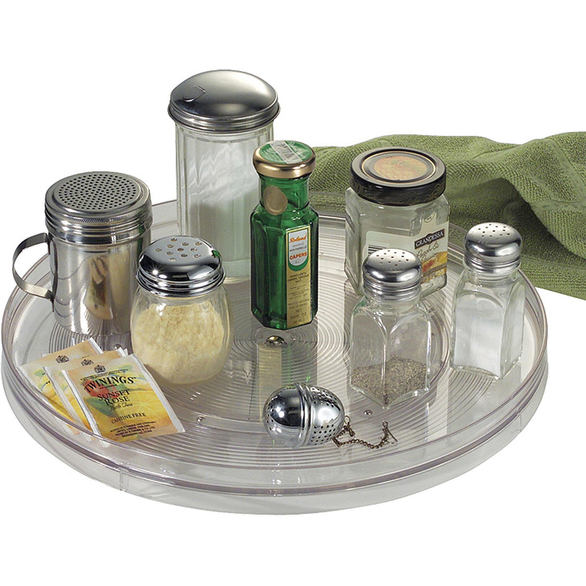 Interdesign Linus Lazy Susan Turntable Spice Organizer Rack For