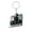 B, variant on Father's Day Dad Keychain Gift, Funny Keyboard Keychains with Engraved Letter Blocks and Heart Accent, Durable Metal Square Key Ring Decoration for Men Father Papa Husband.