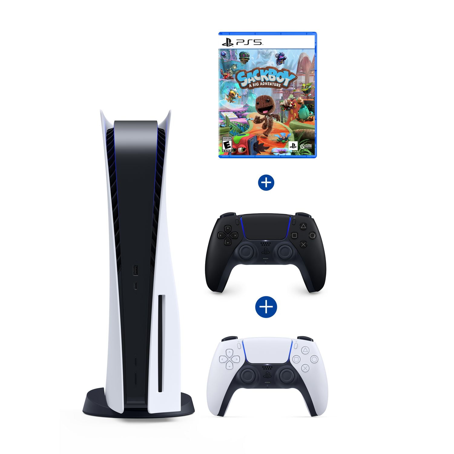 【お得】テレビゲームPlayStation 5 console PLUS PlayStation5 DualSense Wireless Controller Midnight Black and Sackboy: A Big Adventure (PlayStation 5)