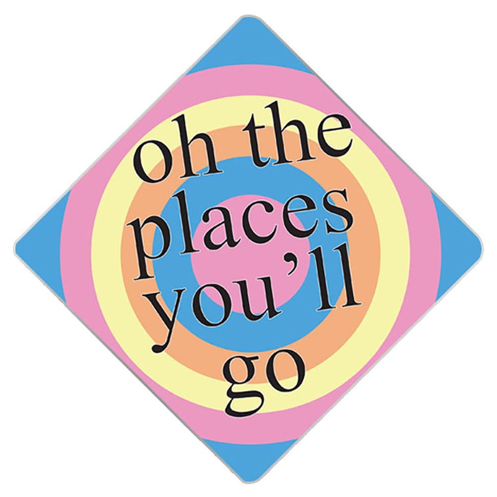 Oh The Places You'll Go Grad Cap Tassel Topper