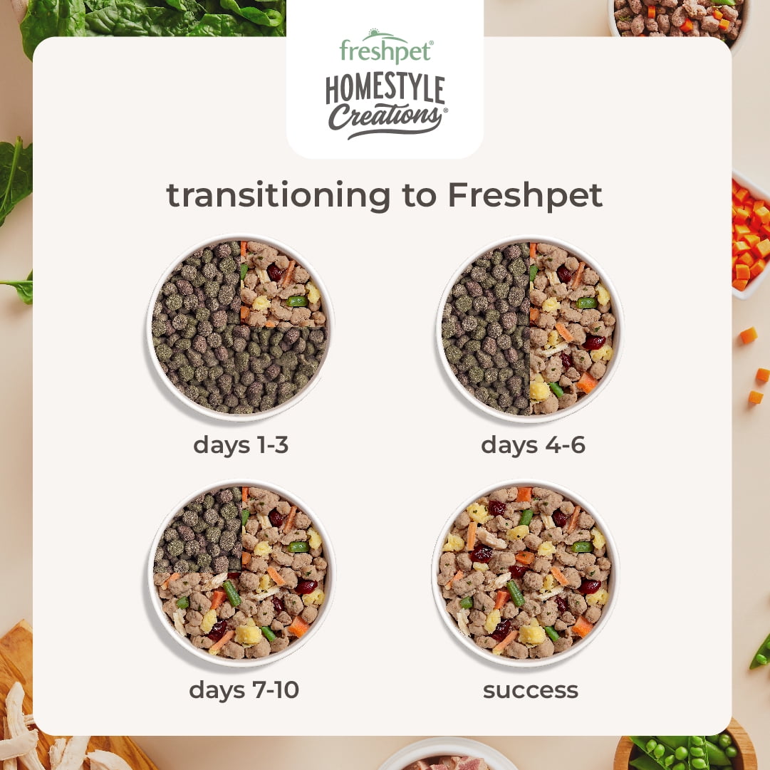 Freshpet Homestyle Creations Chicken & Turkey Recipe for Dogs, 2 lb