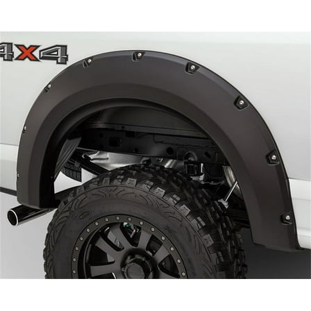 Bushwacker by RealTruck 14-18 Chevy Silverado 1500 Fleetside Max Pocket Style Flares 2pc 78.8/97.8in Bed - Black Compatible with select: 2014-2015,2017-2019 Chevrolet Silverado