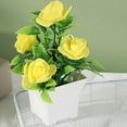 thumbnail image 7 of Beautiful Artificial Flowers In Pot Bouquet For Wedding Balcony Home Decoration Yellow Smile Home, 7 of 7