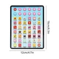thumbnail image 6 of syligr Kids Learning Tablet for Toddlers Ages 2-5 Educational Electronic Toy 7 Inch Pink Blue Touch Screen Teach Alphabet Numbers Math Early Development Christmas Gift, 6 of 6