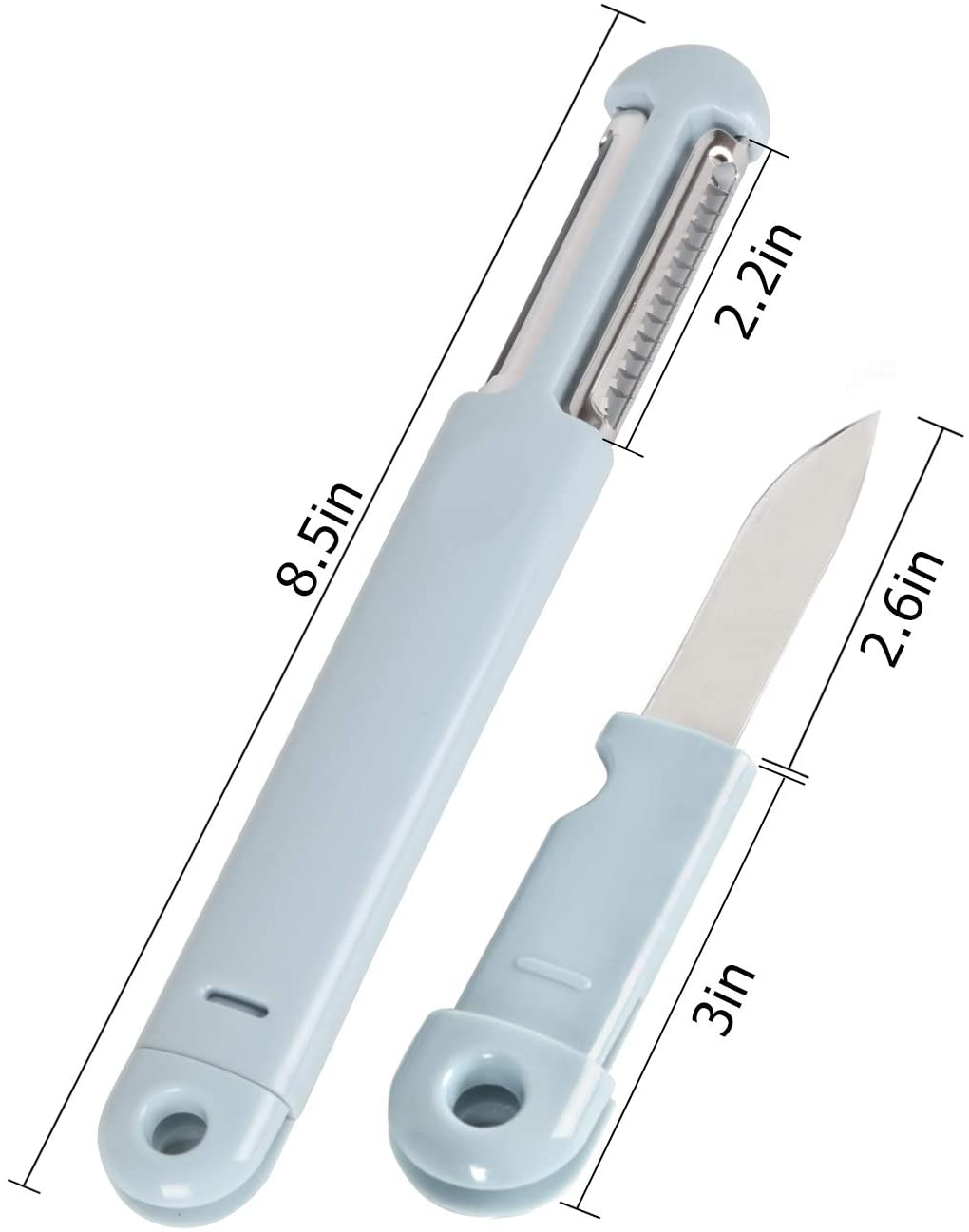 Haitral 3-in-1 Swivel Peeler Stainless Steel Kitchen Gadget for Vegetable Potato Carrot Fruit