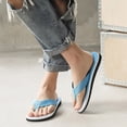 thumbnail image 6 of Men's Flip Flops Arch Support Summer Comfortable Slip On Lightweight Flat Indoor Outdoor Beach Casual Walking Party Vacation Open Toe Mens House Shoes, 6 of 8