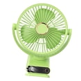thumbnail image 4 of Clip portátil en ventilador con luz nocturna USB recargable Cabeza ajustable Ventilador de refrigeración personal Mini ventilador de escritorio para e verde, 4 of 9