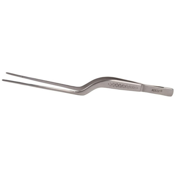 Mercer Culinary Offset Precision Plus Stainless Steel Plating Tongs | 6.5"