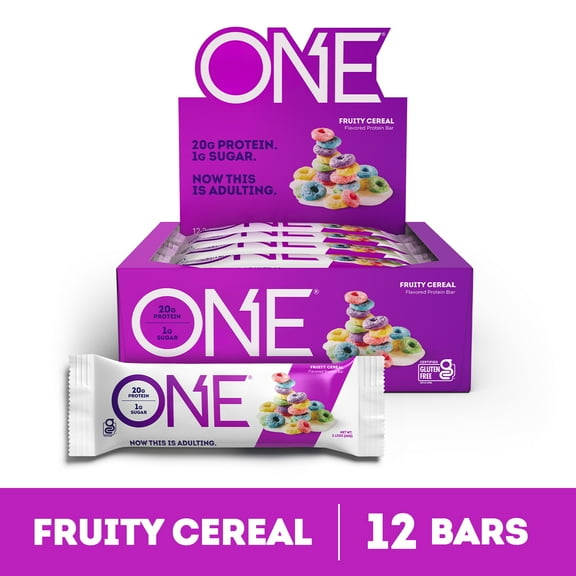 ONE Brands Protein Bar, Fruity Cereal, 20g Protein, 12 Count