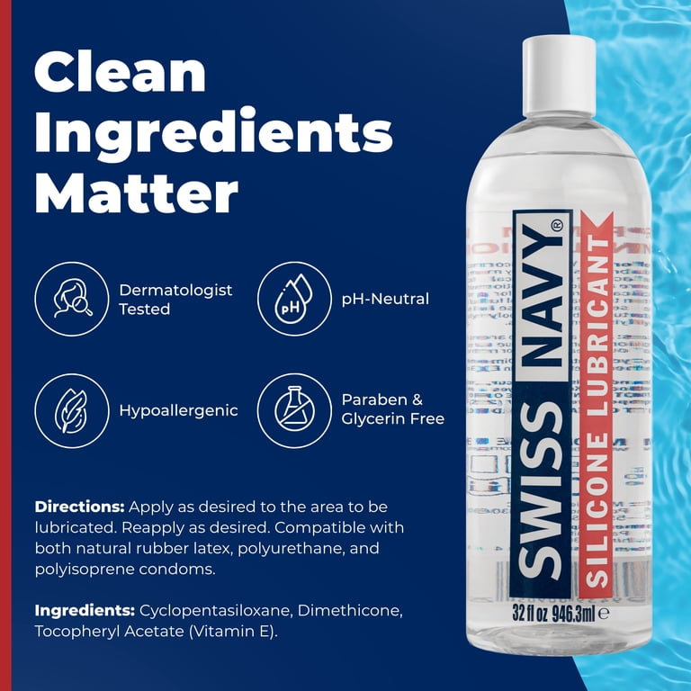Swiss Navy Long-Lasting Silicone Lubricant, Hypoallergenic, Non Swiss Navy Long-Lasting Silicone Lubricant, Hypoallergenic, Non