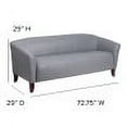 thumbnail image 6 of Flash Furniture HERCULES Imperial Series Gray LeatherSoft Sofa, 6 of 10