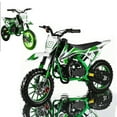 thumbnail image 3 of Kids Dirt Bike, 49cc Gas Dirt Bike for Teens - 25MPH 2-Stroke Pit Bike with Hydraulic Disc Brakes & 10" Off-Road Tires Ages 8+ Max220lb Load Christmas for Boys Girl, 3 of 8