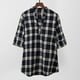 thumbnail image 5 of Otoño mujer camisa de tartán a cuadros con cuello en v botones pulóver puños manga larga suelta c Romacci Camisa a cuadros, 5 of 7