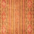 thumbnail image 1 of Ahgly Company Indoor Square Abstract Orange Modern Area Rugs, 4' Square, 1 of 4