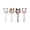 B, variant on 4pc campus Starting Season Student Stationery Plushes Ball Gel Pen, Gel Pen Black 0.5mm Student Writing Pen, Stationery Supplies Ink 4ml Decompression Decoration