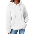 thumbnail image 1 of Sudadera con Capucha para Mujer, Informal, de Larga, con Cordón Ajustable, de Jacquard, Estilo Pulóver, Ropa Holgada. L, 1 of 7