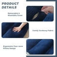 thumbnail image 2 of MAXYOYO Fluffy Soft Bean Bag Sofa Bed,Extra Thick Adult Floor Mattress with Washable Soft Faux Fur Cover,Folding sofa bed for Bedroom Living Room,Navy,Single, 2 of 7