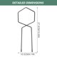 thumbnail image 5 of KAKOWELY 3 enrejados decorativos para plantas trepadoras en maceta para jardín., 5 of 5