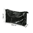 thumbnail image 4 of Unique Bargains Makeup Bag Cosmetic Travel Bag Makeup Brush Organizer Bag Black 9"x3"x6", 4 of 7