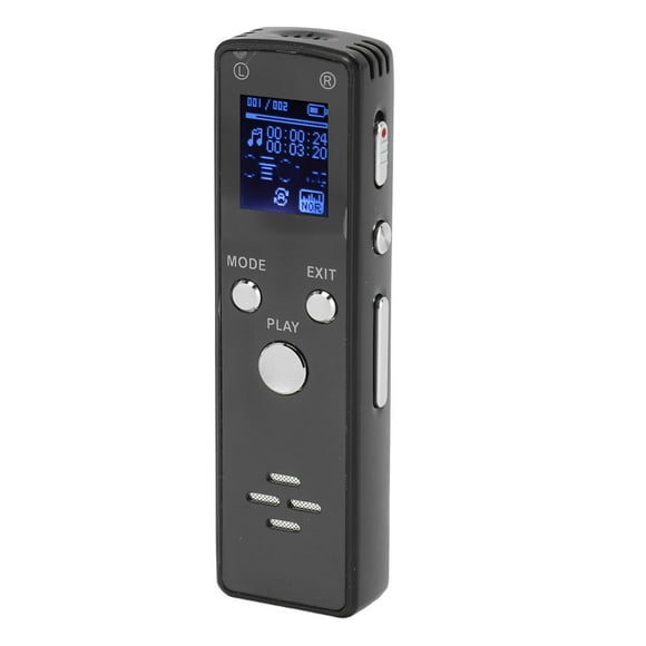 Digital Voice Recorder, Portable Tape Recorder MP3 Player, 220mAh Lightweight Sound Audio Recorder with Password, for Meetings, Classes