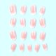 thumbnail image 4 of Uñas postizas cortas con forma de almendra WAFOLOZE de Press on Nails, 24 unidades, 4 of 7