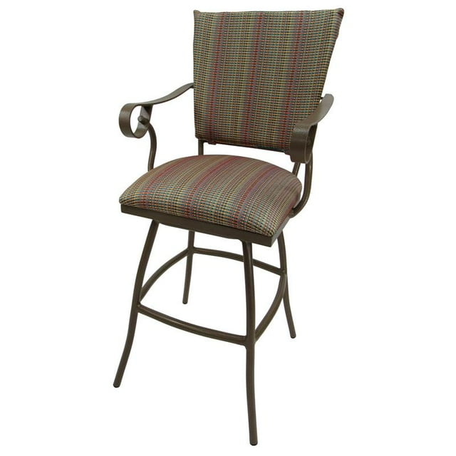 Outdoor Patio Extra Tall Spectator Swivel Bar Stool 35" Jenna