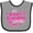 Heather and Black, variant on Inktastic Valentine's Day My Great Grandma Loves Me Hearts and Lips Boys or Girls Baby Bib