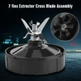 thumbnail image 3 of WALFRONT 1000W 1500W Blender Juicer Replacement Juice Extractor Bottom Blade Assembly with 7 Fins, Blender Replacement Blade, Blender Bottom Blade, 3 of 8