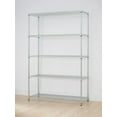 thumbnail image 2 of TRINITY Ecostorage 5-Tier Wire Shelving Rack | 48" X 18" X 72" | Nsf | Chrome, 2 of 9