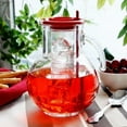 thumbnail image 2 of Bormioli Rocco Kufra Jug with Ice Container, Red Lid, 72 3/4 Ounce, 2 of 5