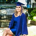 thumbnail image 4 of tredstone Tassel Decoration Hanging Date Drop Tassel Pendant Polyester Graduation Cap Drop Prop, Dark Blue and White, 4 of 8