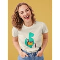 thumbnail image 2 of Image Conscious Dinosaur With Puppies T-Shirt Women -Jay Fleck Designs, Female Large, 2 of 4