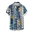thumbnail image 4 of UVEASISHA Mens Floral Shirts Big and Tall,Hawaiian Shirt for Men Short Sleeve Summer Beach Tropical Casual Shirt Vacation Button Down Aloha Shirt, 4 of 5