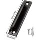 thumbnail image 5 of Pieces Sliding Door Handle, Aluminum Furniture Handle, Black Kitchen Furniture Handle, Available For Balcony Doors, Sliding Doors, Drawers, 5 of 5