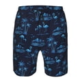 thumbnail image 3 of Balery BLUE Flamingo Birds Traje de Baño Estilo Hawaiano para Hombre, Shorts de Secado Rápido con Bolsillos-3X-Large, 3 of 6