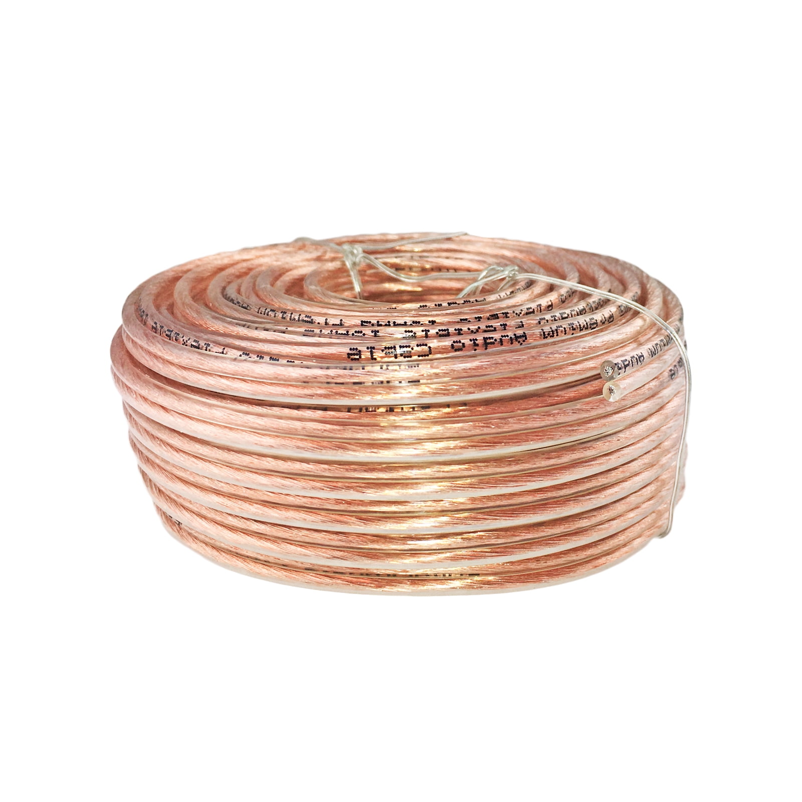 enrock audio 18 awg gauge 50 feet speaker wire cable - cca copper clad aluminum