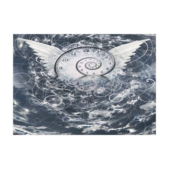 Ambesonne Psychedelic Jigsaw Puzzle, Surreal Cloud Paint, Heirloom-Quality Fun Activity for Family Durable Cardboard, 1000 pcs, Grey