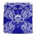 thumbnail image 3 of Juego de Cama Polinesio - Tuvalu Juego de Funda Nórdica Mapa Azul, 3 of 6
