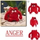 thumbnail image 1 of Peluches de felpa para niños, muñecos de peluche adorables de personajes de The Color Monster Emotion, regalo de cumpleaños y Navidad, gran oferta, 2023, 1 of 4