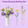 thumbnail image 3 of EMANNON Flower Bouquet Building Set - 13 Artificial Flowers Building Kit, 891pcs Building Blocks Toy for Kids and Adults, 3 of 8